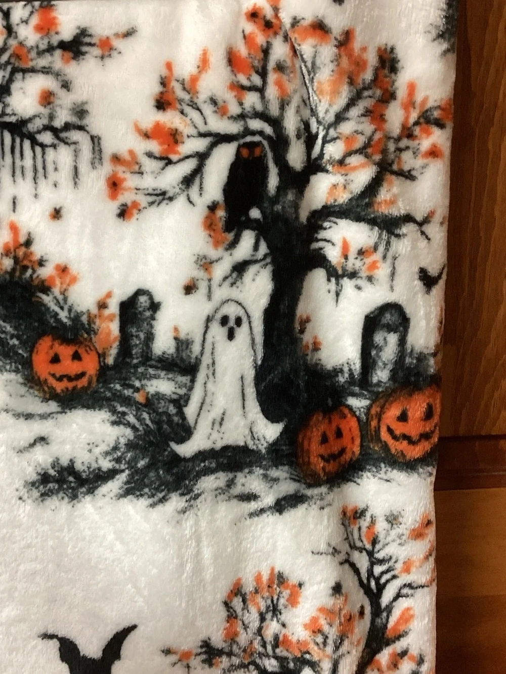 Halloween Collection Ghosts in Cemetery Blanket 👻🦇